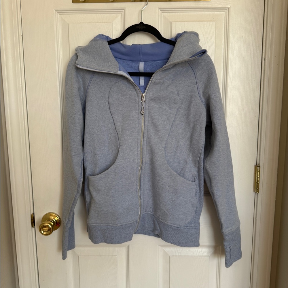Lululemon Baby Blue Scuba Full Zip Hoodie